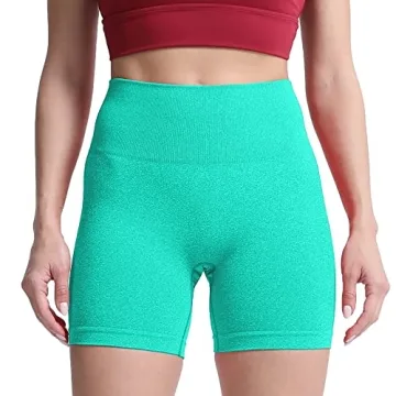 Aoxjox Women's High Waist Seamless Workout Shorts