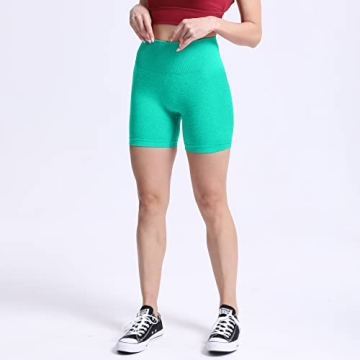 Aoxjox Women's High Waist Seamless Workout Shorts
