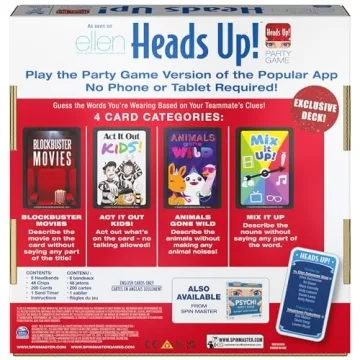 Spin Master Games Head's Up! Party Game 4th Edition
