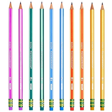 Ticonderoga Striped Wood-Cased Pencils - Assorted Colors