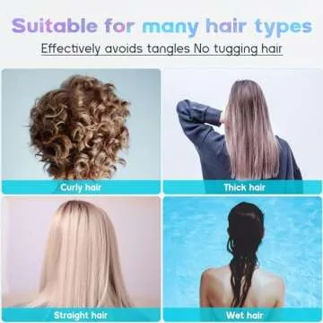 Curved Vented Brush for Effortless Detangling