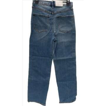 Jessica Simpson Women's Infinite High Waist Straight Leg Crop, Edgemont-Crease, 28 Regular