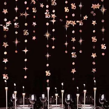 Rose Gold Garland Kit for Celebrations and Parties