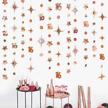 Rose Gold Garland Kit for Celebrations and Parties
