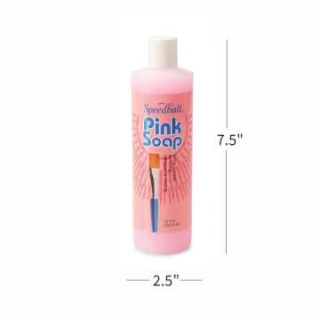 Pink Soap 00132-66 12-Ounce Brush Cleaner and Conditioner