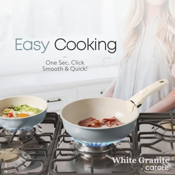 CAROTE Nonstick Cookware Set with Removable Handle