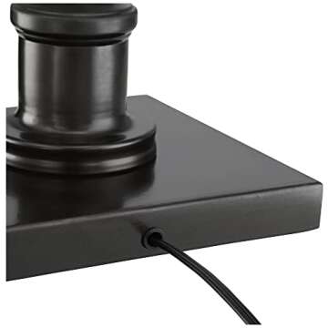 Regency Hill Jenson Traditional Adjustable Pharmacy Floor Lamp Standing Base Swing Arm 54" Tall Dark Bronze Metal Bright Downward Light for Living Room Reading House Bedroom