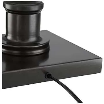 Regency Hill Jenson Traditional Adjustable Pharmacy Floor Lamp Standing Base Swing Arm 54" Tall Dark Bronze Metal Bright Downward Light for Living Room Reading House Bedroom