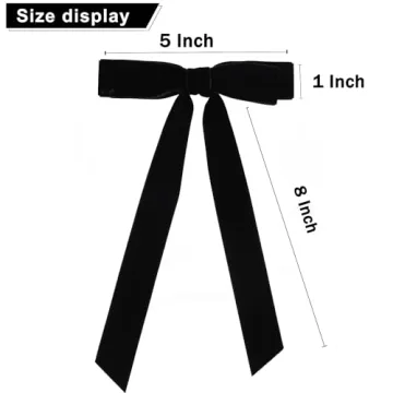 Trendy Large Black Velvet Hair Bows for Every Occasion