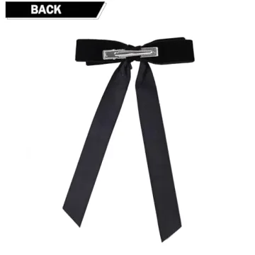 Trendy Large Black Velvet Hair Bows for Every Occasion