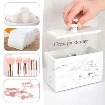Luxspire Cotton Swab Holder for Stylish Organization