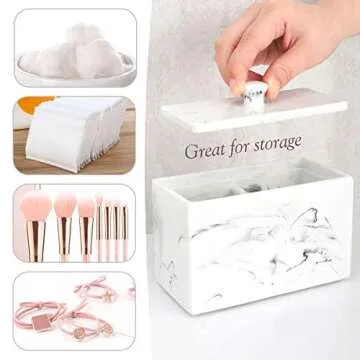 Luxspire Cotton Swab Holder for Stylish Organization