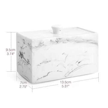 Luxspire Cotton Swab Holder for Stylish Organization