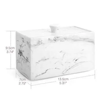 Luxspire Cotton Swab Holder for Stylish Organization