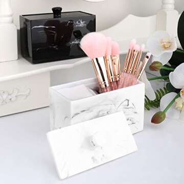Luxspire Cotton Swab Holder for Stylish Organization