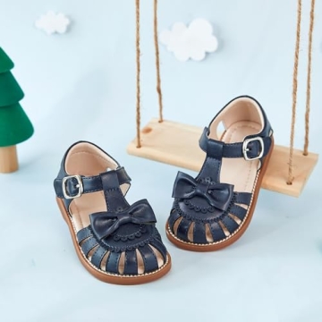 Kiderence Toddler Girls Sandals Stylish Summer Shoes for Kids