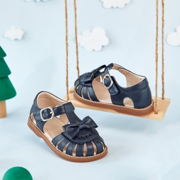 Kiderence Toddler Girls Sandals Stylish Summer Shoes for Kids