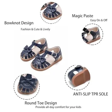Kiderence Toddler Girls Sandals Stylish Summer Shoes for Kids