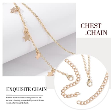 Cosydays Women Gold Body Chain for Beach and Nightlife