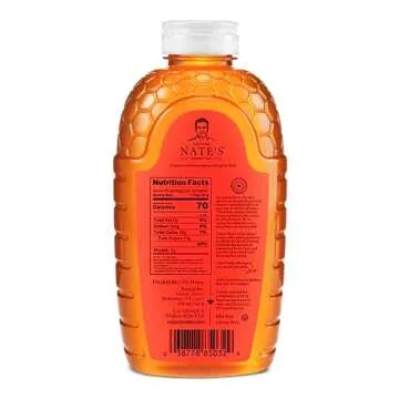 Nate's Pure Florida Honey - Raw Unfiltered Natural Sweetener