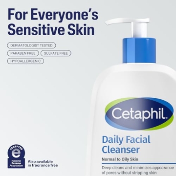 Cetaphil Gentle Foaming Face Wash Sensitive Oily Skin 20 oz