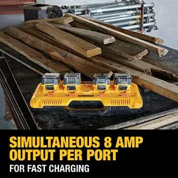 DEWALT 20V MAX* 4-Port Rapid Charger - Fast & Efficient