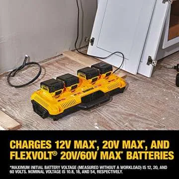 DEWALT 20V MAX* 4-Port Rapid Charger - Fast & Efficient