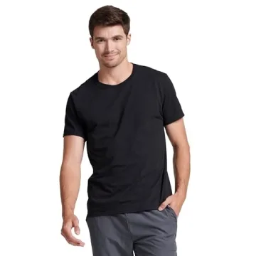 Russell Athletic Men's Essential Short Sleeve Tee Shirt - Black XL