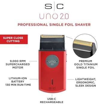 StyleCraft Uno 2.0: Portable Cordless Foil Shaver