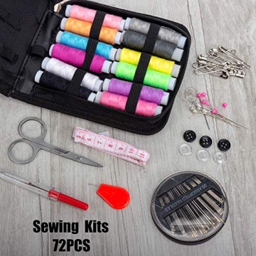 OFONE 72 PCS Sewing Kit for Adults Kids Travelers