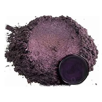 Eye Candy Pigments Dark Ube - Premium Purple Mica Powder (50gr) for Epoxy, Bath Bombs & DIY Crafts