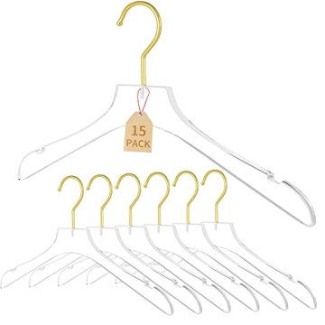 Elegant Clear Acrylic Hangers for Premium Wardrobe Display