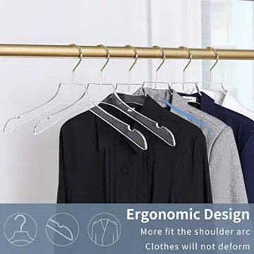 Elegant Clear Acrylic Hangers for Premium Wardrobe Display