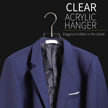 Elegant Clear Acrylic Hangers for Premium Wardrobe Display