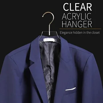 Elegant Clear Acrylic Hangers for Premium Wardrobe Display