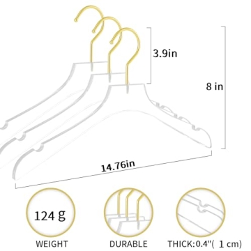 Elegant Clear Acrylic Hangers for Premium Wardrobe Display