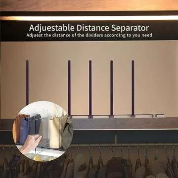 Premium 8 Pack Acrylic Shelf Dividers for Organized Living