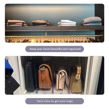 Premium 8 Pack Acrylic Shelf Dividers for Organized Living