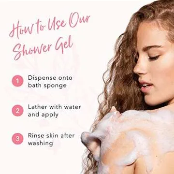 100% PURE Coconut Shower Gel Natural Foaming & Hydrating Body Wash - Deeply Moisturizing Gentle Soap Cleanser for All Skin Types, Even Sensitive - Gluten-Free - 8 Fl Oz