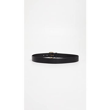 Madewell Women's Perfect Leather Belt - True Black Style