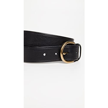Madewell Women's Perfect Leather Belt - True Black Style