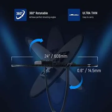 NEEWER Round Panel Video Light 2.4G & DMX Control, 24" 120W Bi Color Studio Edge Flapjack Lighting with Bag & 2.4G Remote(No Battery), Soft LED Fill Light for Portrait Photography Streaming, NL-500ARC