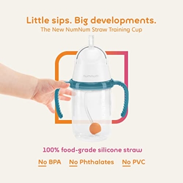 NumNum Weighted Straw Cup for Infants and Toddlers 6-12 Months