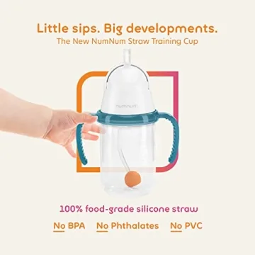 NumNum Weighted Straw Cup for Infants and Toddlers 6-12 Months