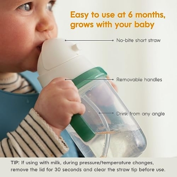 NumNum Weighted Straw Cup for Infants and Toddlers 6-12 Months