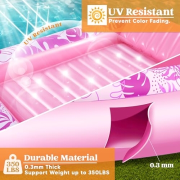 Sloosh Inflatable Tanning Pool Float for Adults