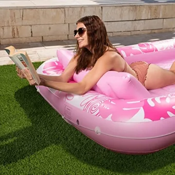 Sloosh Inflatable Tanning Pool Float for Adults