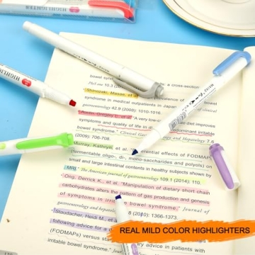 MAIKEDEPOT Pastel Highlighters - Dual Tip, No Bleed, Set of 25