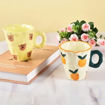 Koythin Hand-painted Coffee Mug - 10 oz Whimsical Design