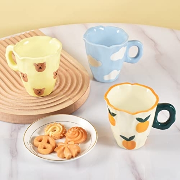 Koythin Hand-painted Coffee Mug - 10 oz Whimsical Design